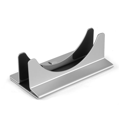 Metallic phone stand on a white background