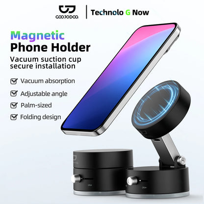 Goojodoq Magnetic Phone Holder with Vacuum Suction