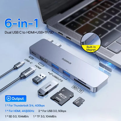 Baseus UltraJoy Dual USB-C Hub