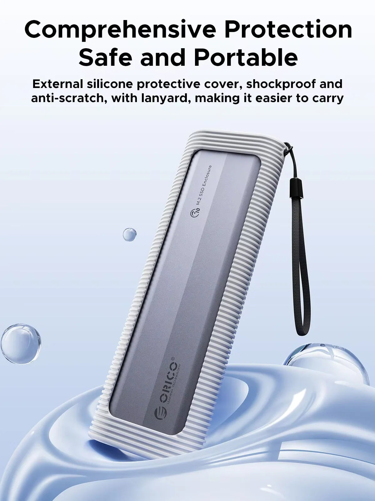 ORICO Tool-Free M.2 NVMe/SATA SSD Enclosure 10Gbps
