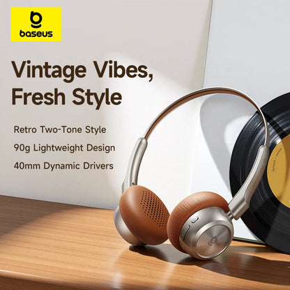 Baseus BH1 Air Bluetooth Headphones with ENC & 80H Battery