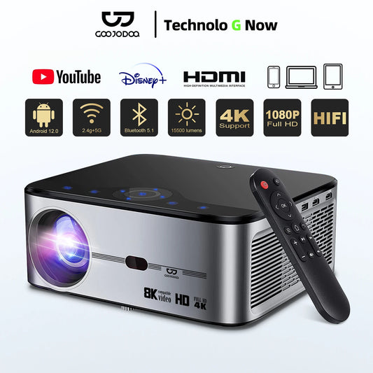 Projector 15500Lux  4K Bluetooth 5.1