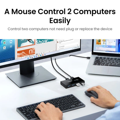 UGREEN USB 3.0 Switch 2 Computers 4 USB Devices 5Gbps
