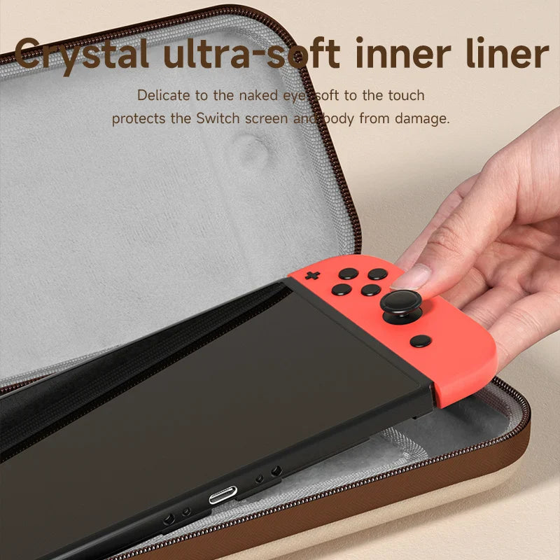 Portable Switch Carrying Case for Nintendo Switch/OLED & 10 Games Cartridges Hagibis