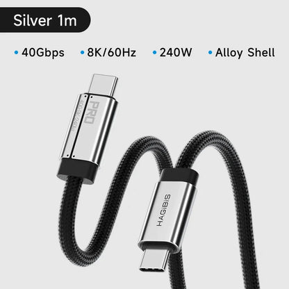 Hagibis USB C Full Function Cable Super Soft USB4