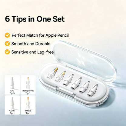 Baseus 6-Pack Replacement Tips for Apple Pencil