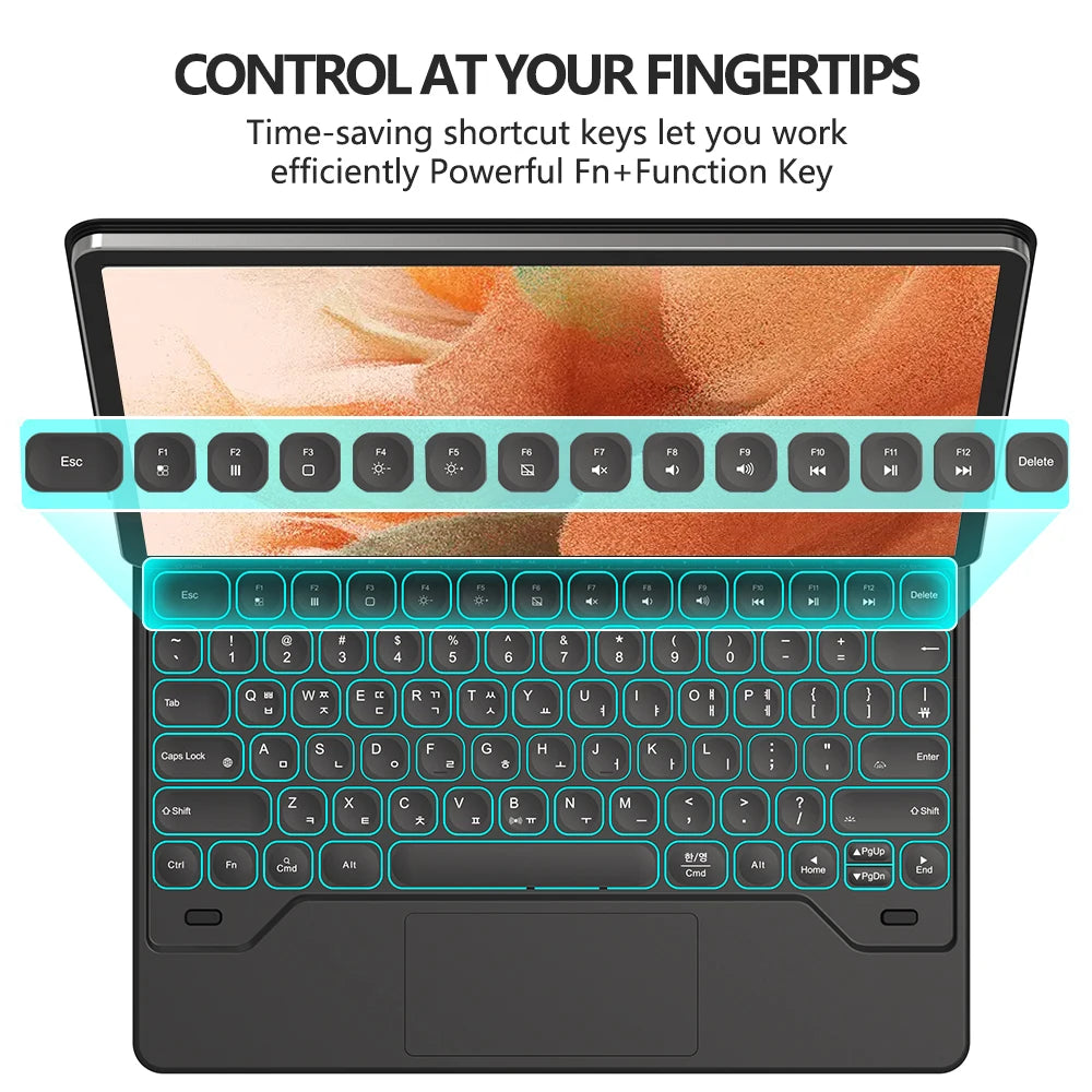 Goojodoq Magic Keyboard Case for Samsung Galaxy 12.4 inch