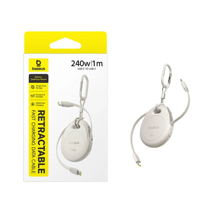 Baseus 240W Retractable USB-C to USB-C Fast Charging Cable