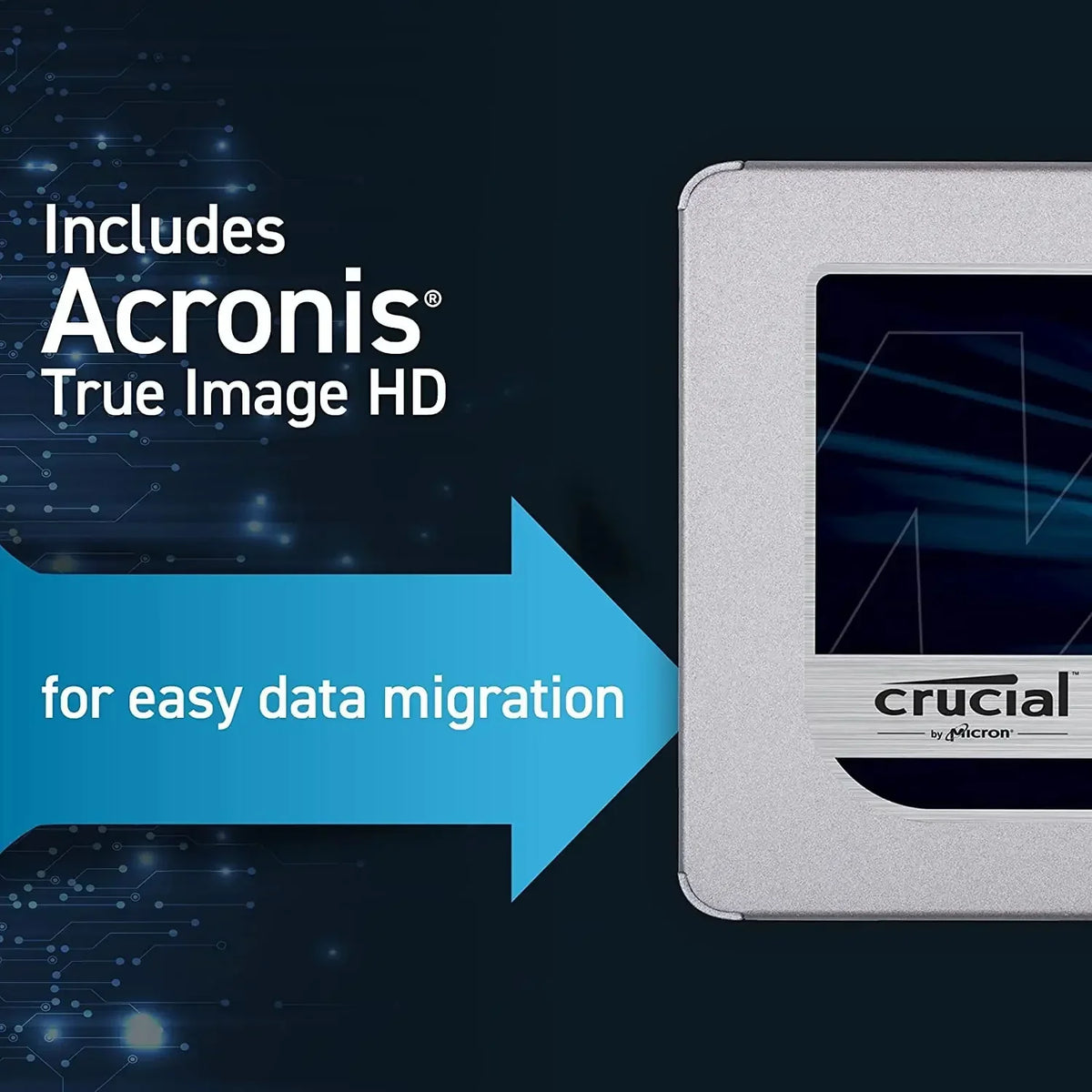 Crucial MX500 SATA III 2.5” Internal SSD
