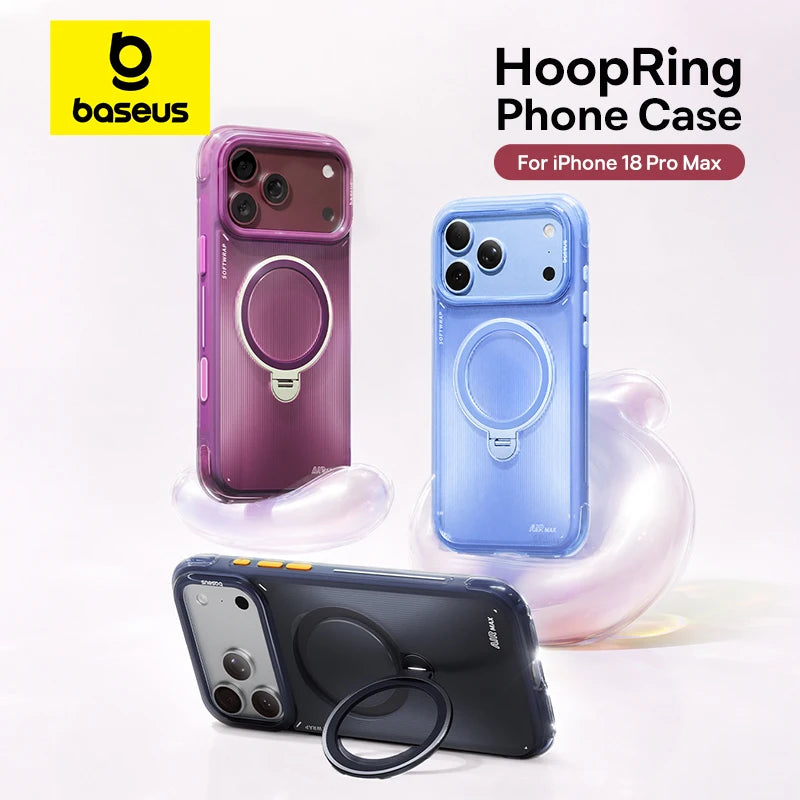 Baseus HoopRing Air 1 Magnetic Stand Case for iPhone 17 & 18