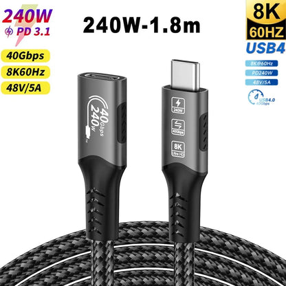 USB cable with specifications on a white background