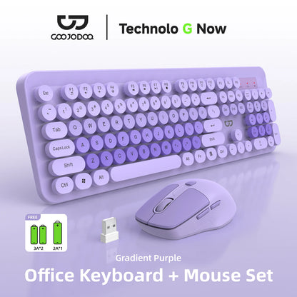 GOOJODOQ is100 Wireless Office Keyboard & Mouse Combo A1999