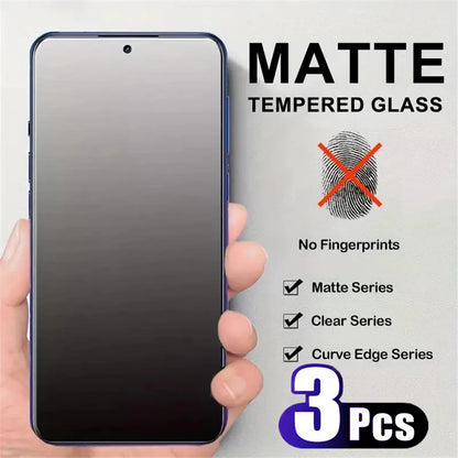 Matte Tempered Glass For Xiaomi 3Pcs