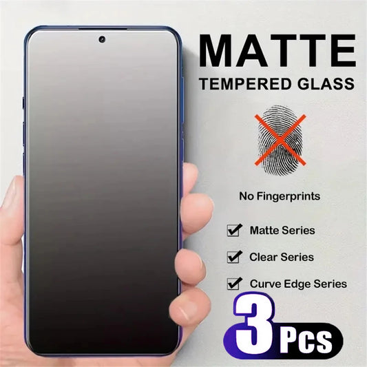 Matte Tempered Glass For Xiaomi 3Pcs