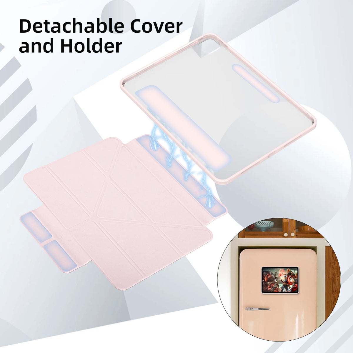 Goojodoq 2-in-1 Magnetic iPad Case with Detachable Cover