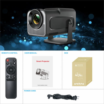 HY320 Mini 4K Projector 180° Rotatable Goojodoq