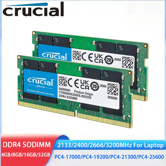 Crucial DDR4 SODIMM Laptop Memory 3200MHz