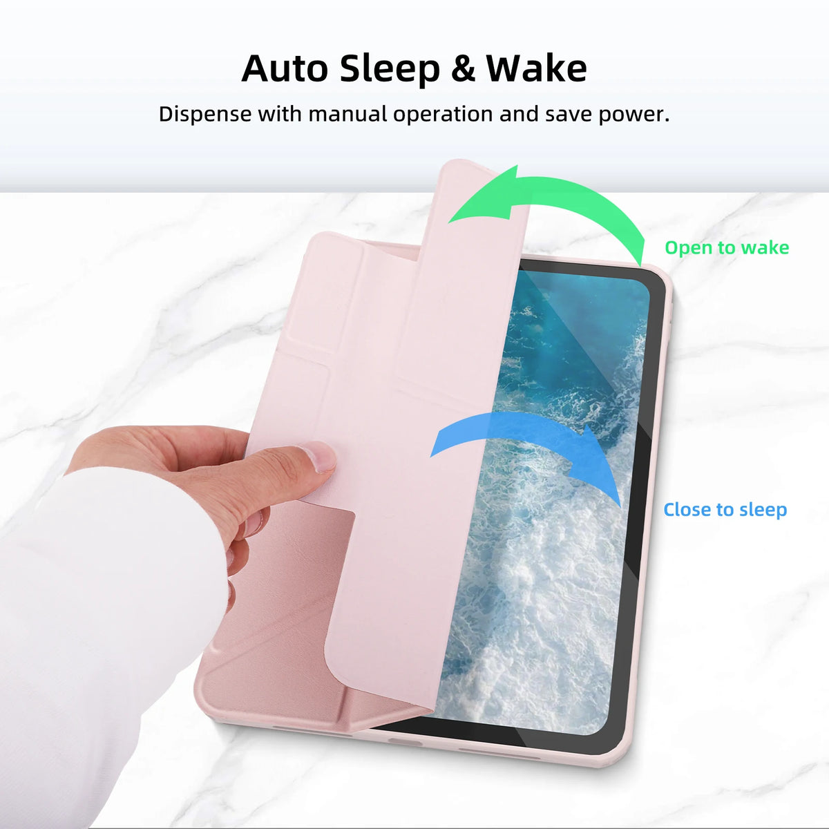 Goojodoq 2-in-1 Magnetic iPad Case with Detachable Cover
