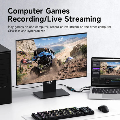 Hagibis USB-C & USB-A HDMI Video Capture Card with 100W PD
