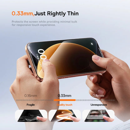 Baseus Full Coverage Tempered Glass for iPhone 17 & 18 Pro Series