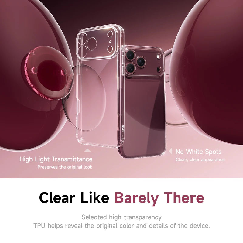 Baseus Simple Clear Protective Case for iPhone 17 & 18 Pro Series