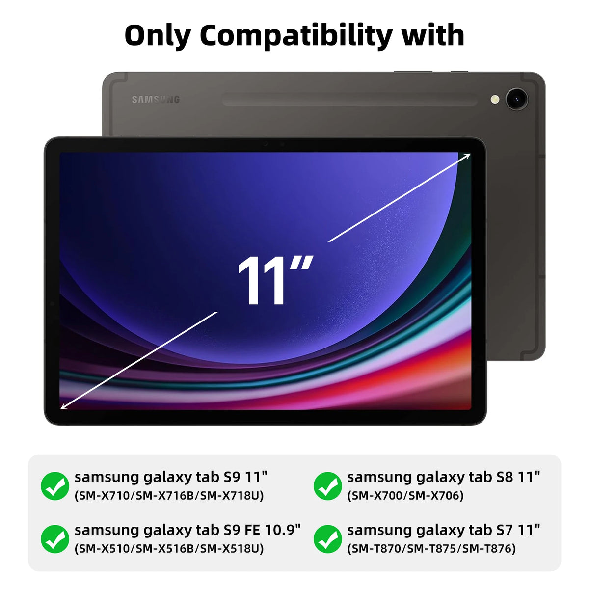 Goojodoq Magic Keyboard Case 11 inch for Samsung Galaxy Tab