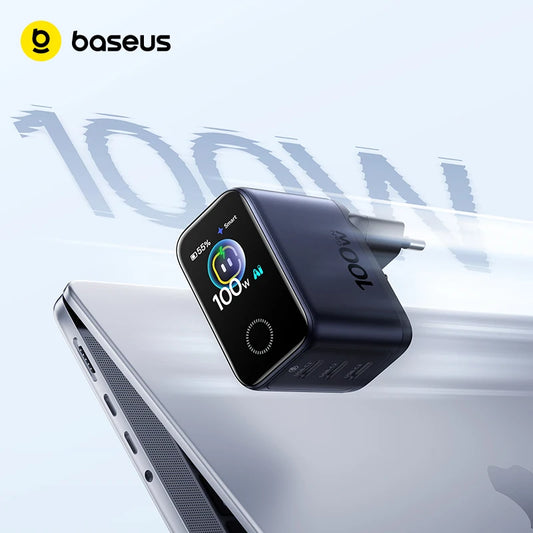 Baseus PicoGo Pro AH22 100W USB-C Charger with Smart Display