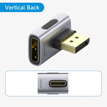 HDMI to USB-C adapter on a white background with 'Vertical Back' text.