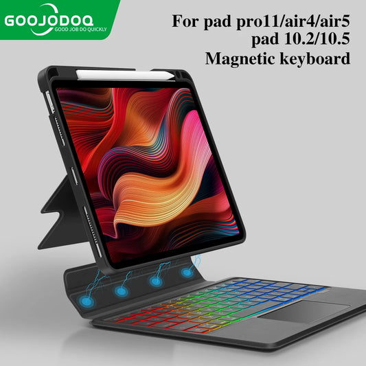 Magnetic RGB Keyboard Detachable Case for iPad