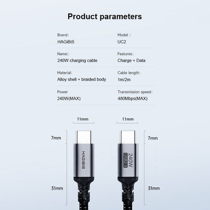 USB-C Fast Charging Cable 240W HAGIBIS