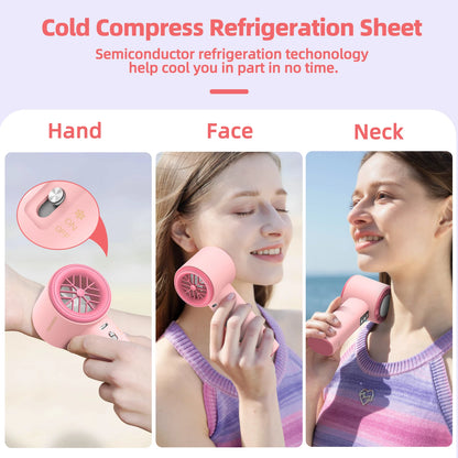 Handheld Fan Semiconductor Refrigeration Goojodoq