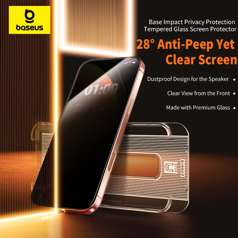 Baseus Corning Privacy Tempered Glass for iPhone 17