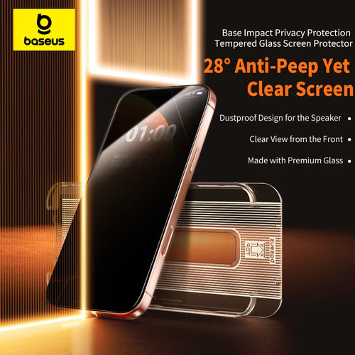 Baseus Corning Privacy Tempered Glass for iPhone 17
