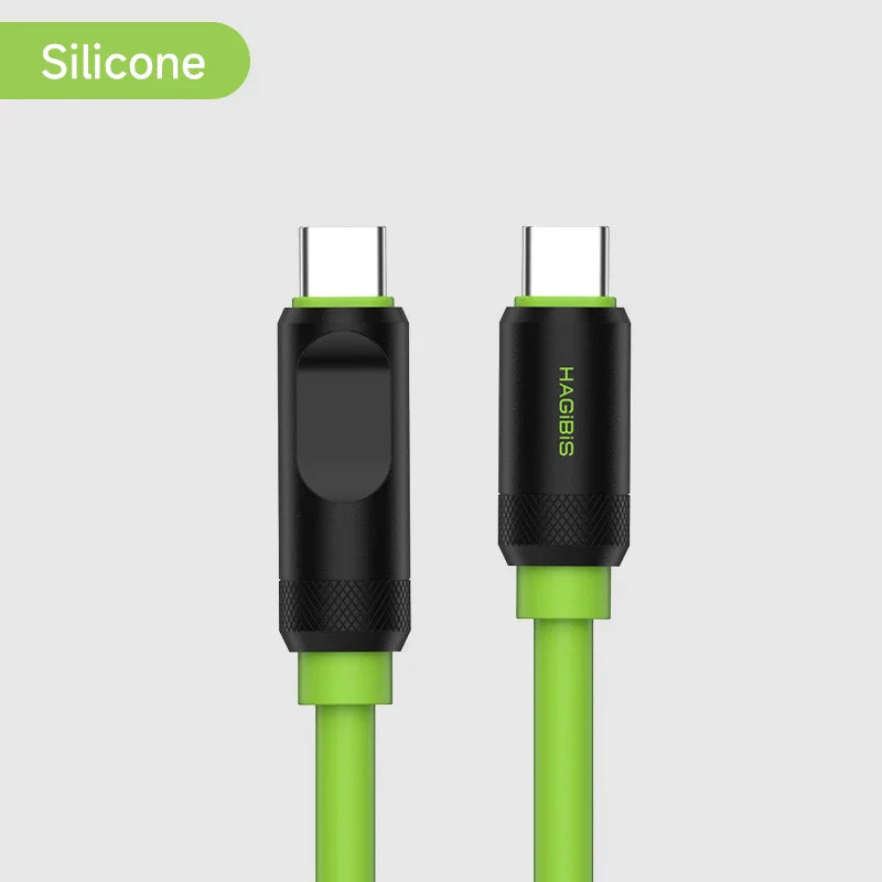USB C Cable with LED Display USB4 HAGIBIS