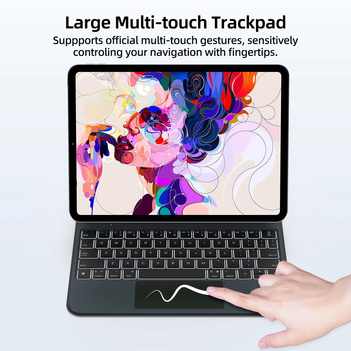 Goojodoq Magnetic Magic Keyboard Case for iPad