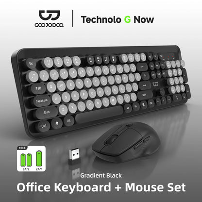GOOJODOQ is100 Wireless Office Keyboard & Mouse Combo A1999