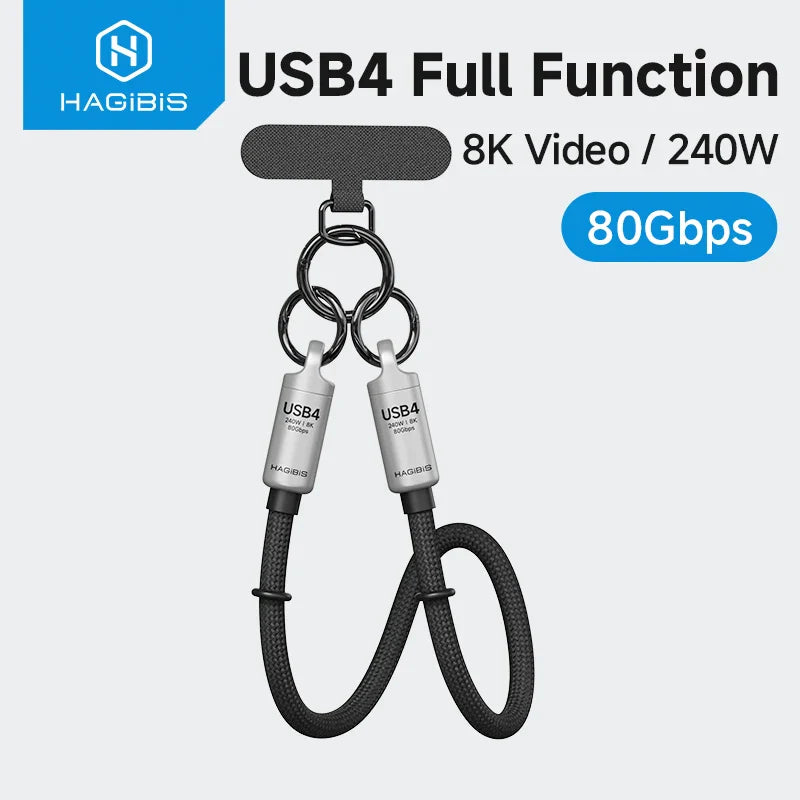 USB4 Phone Lanyard Cable Portable Hagibis