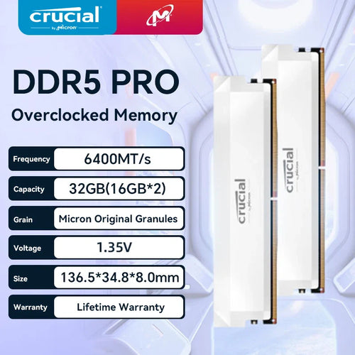 Crucial Pro DDR5 Desktop Gaming Memory