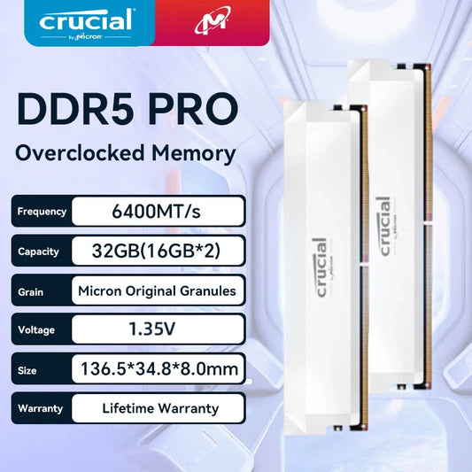 Crucial Pro DDR5 Desktop Gaming Memory