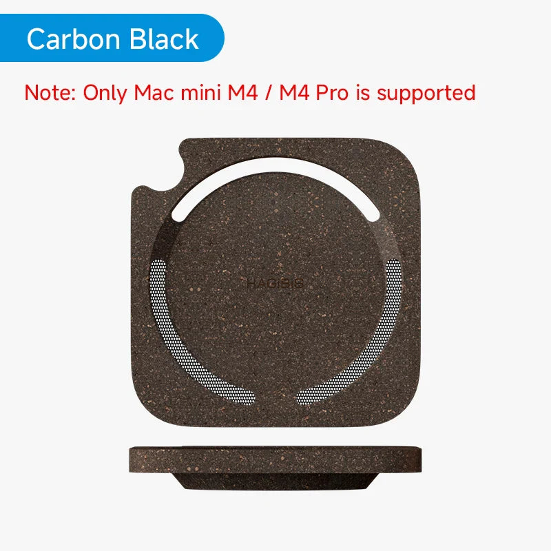 Carbon black wireless charging pad with HUAERDA branding on a white background