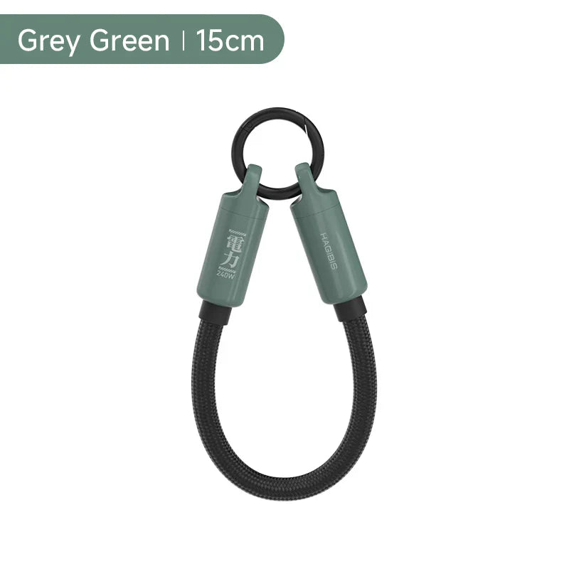 Hagibis Lanyard Cable 240W Keychain Charger