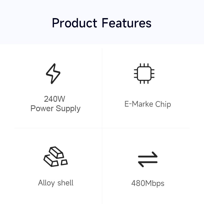 USB-C Fast Charging Cable 240W HAGIBIS