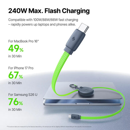 Baseus 240W Retractable USB-C to USB-C Fast Charging Cable