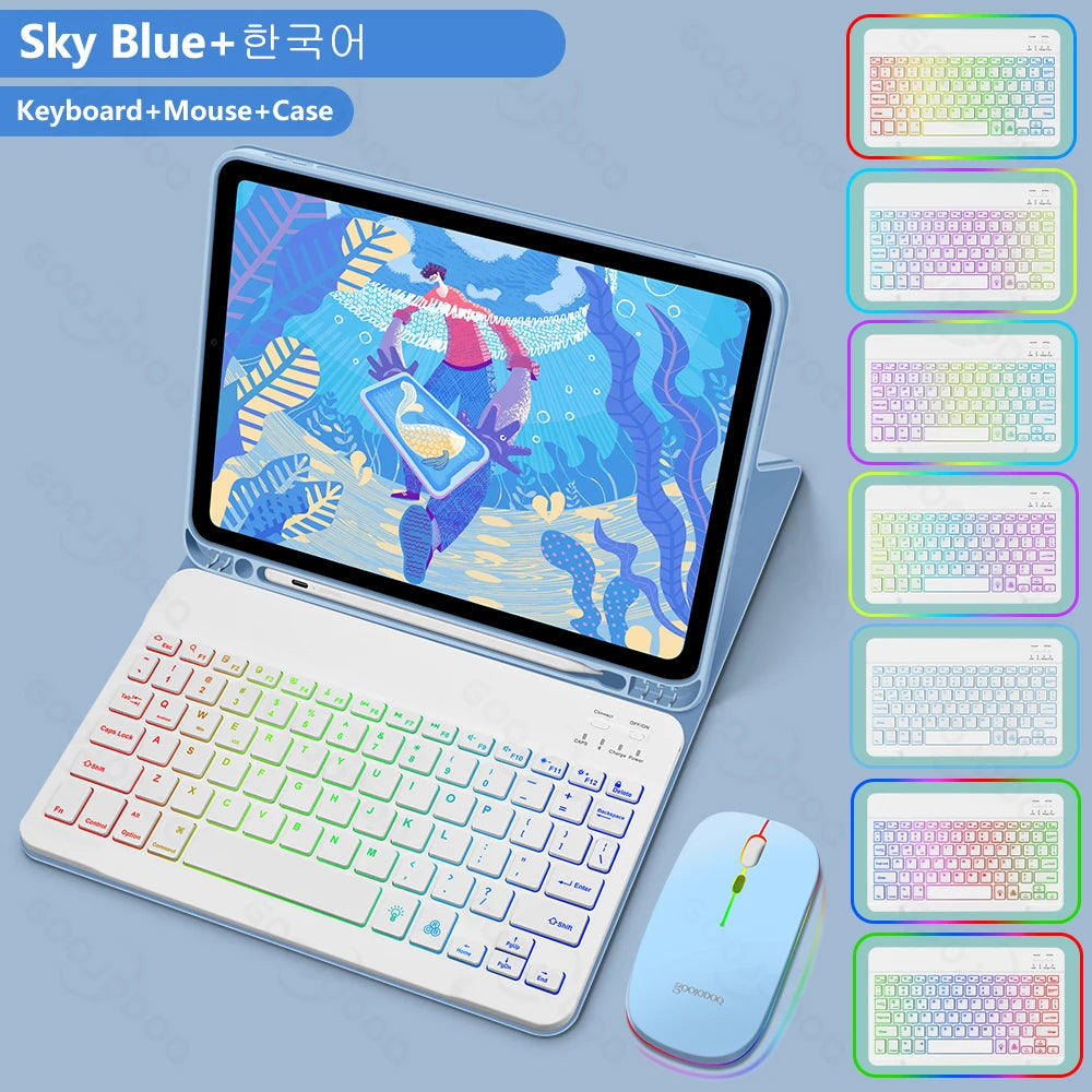 Magic Keyboard and Mouse For iPad Goojodoq