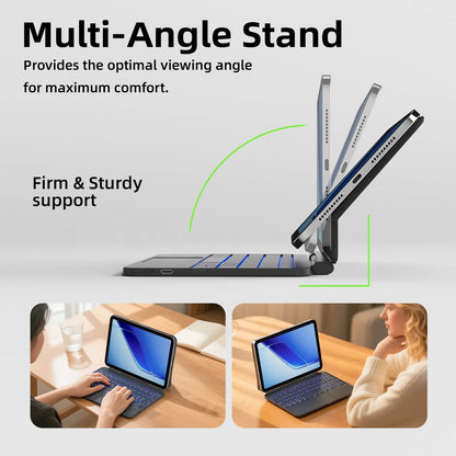 GOOJODOQ Bluetooth Keyboard Case for iPad Mini 7 A17 Pro