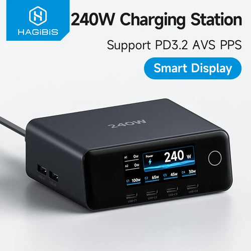 Hagibis 240W Smart Display Charging Station