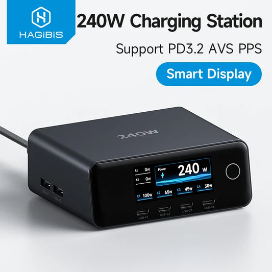 Hagibis 240W Smart Display Charging Station