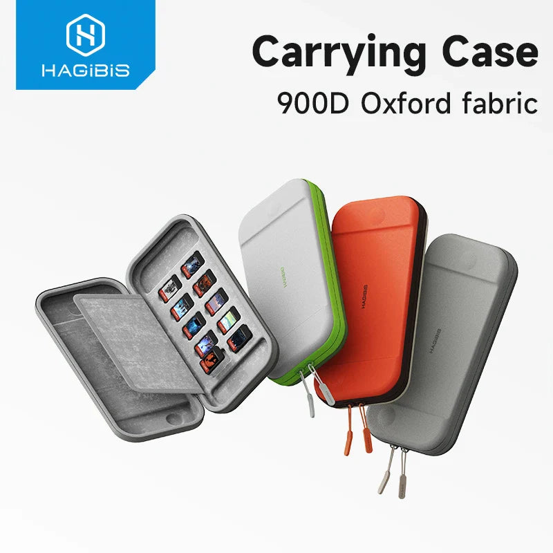 Portable Switch Carrying Case for Nintendo Switch/OLED & 10 Games Cartridges Hagibis