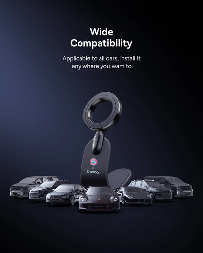 Carabiner with compatibility text and car models in the background