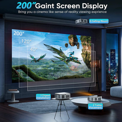 Projector 15500Lux  4K Bluetooth 5.1